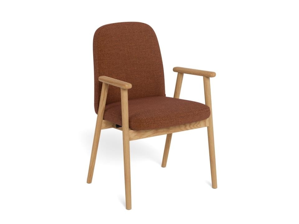 Chairs Scaun dining maro teracota/maro deschis din textil Calvin Actona Company