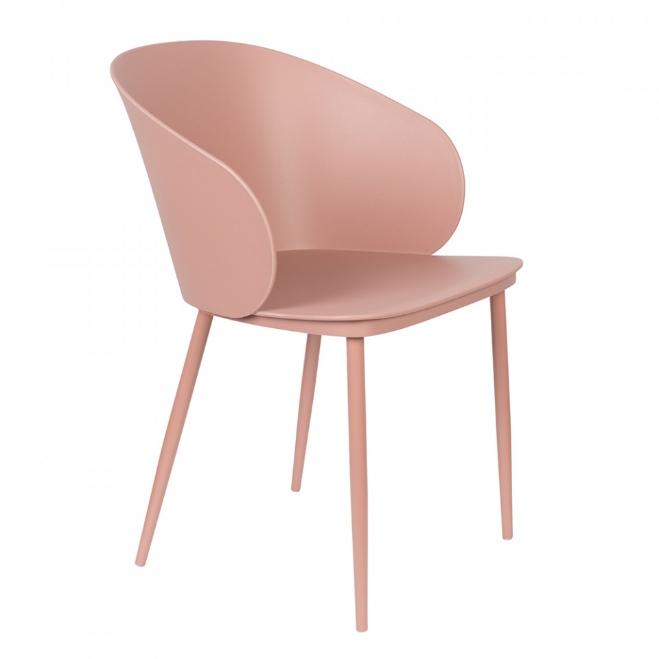 Kitchen & Dining Room Chairs Scaun dining roz din plastic Gigi Quiet Object