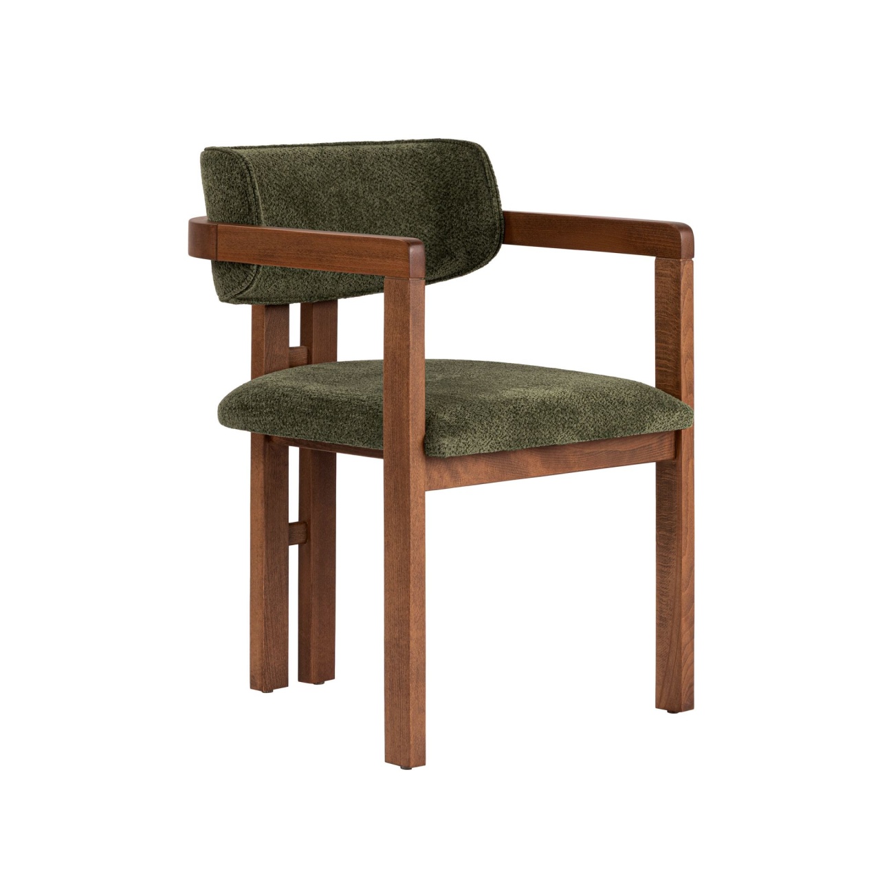 Chairs Scaun dining verde/maro din lemn Toscana Nordure