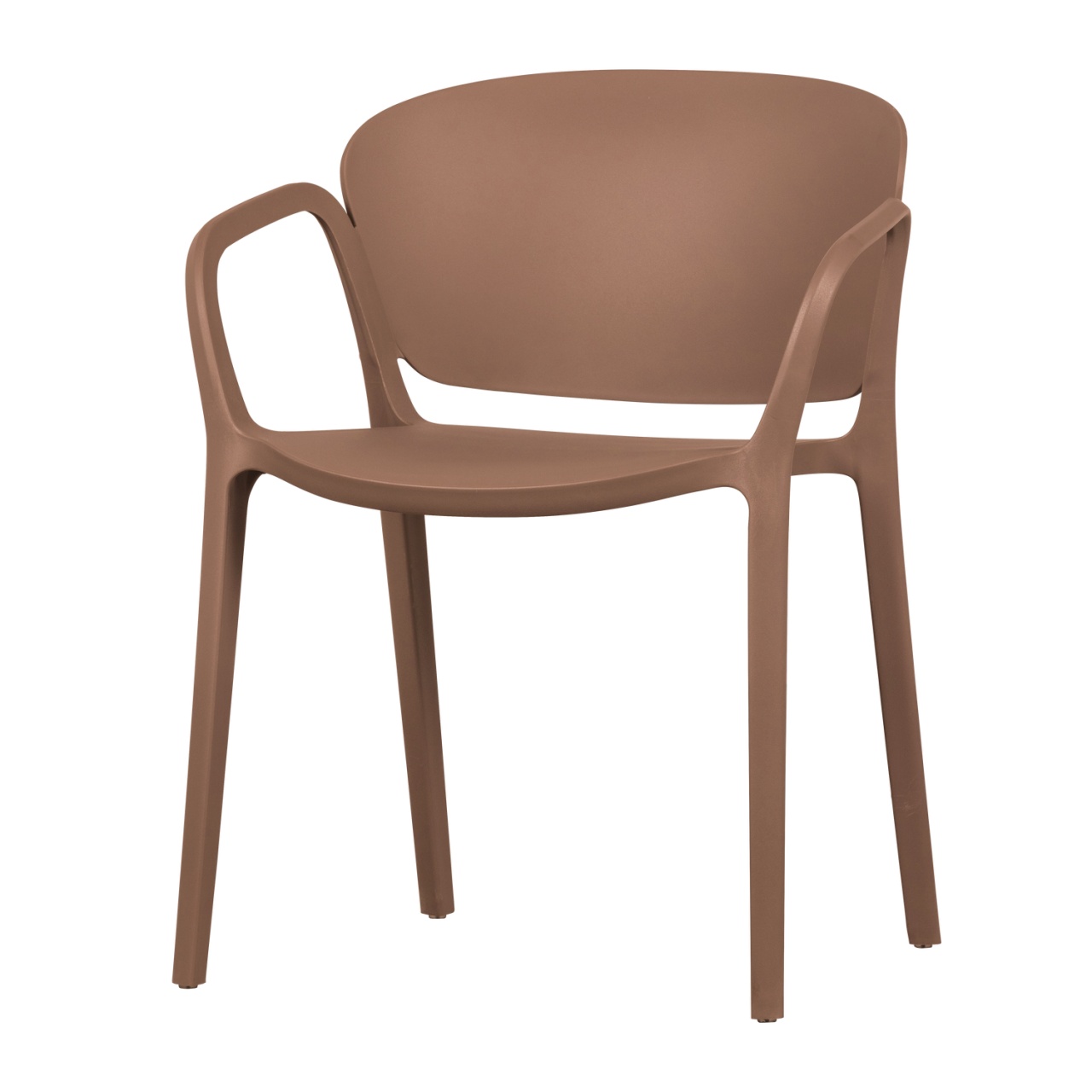 Outdoor Furniture Scaun exterior dining roz somon din plastic Bent Woood