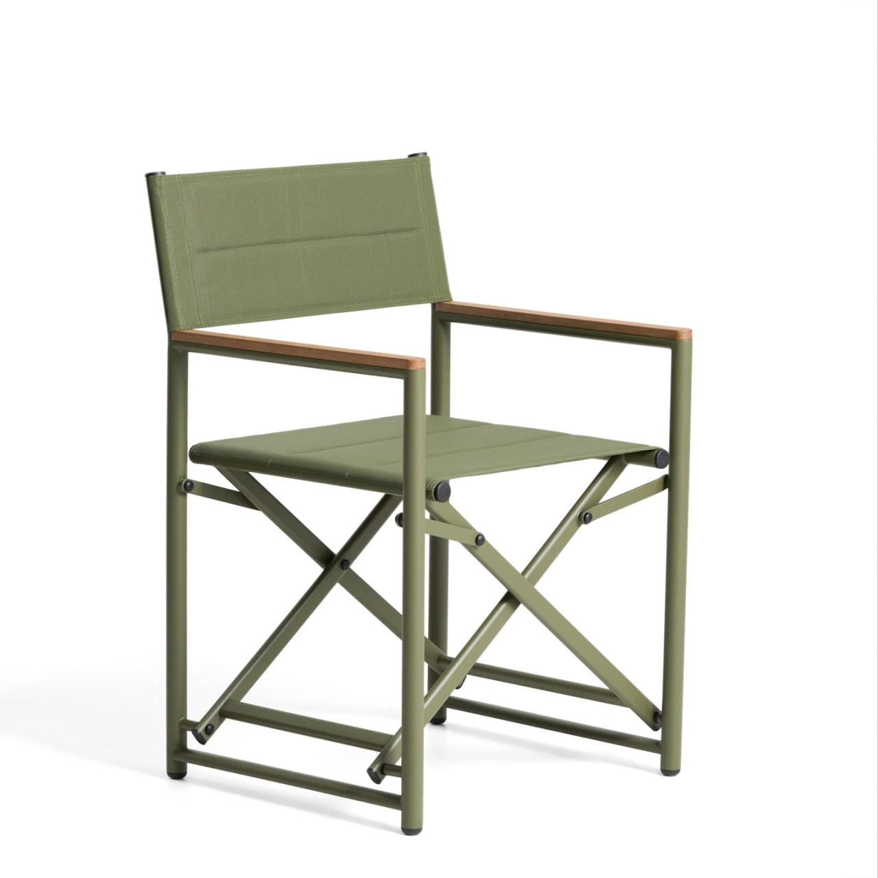 Outdoor Furniture Scaun pliabil exterior verde din metal Tisno Kave Home