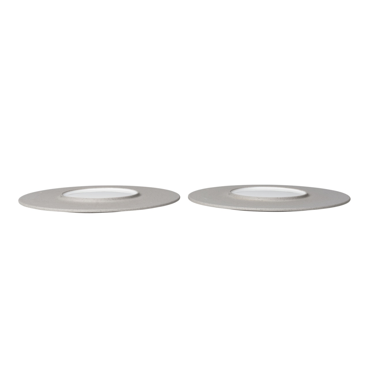 Plates Set 2 farfurii intinse gri/albe din ceramica 28 cm Sonae Ferm Living