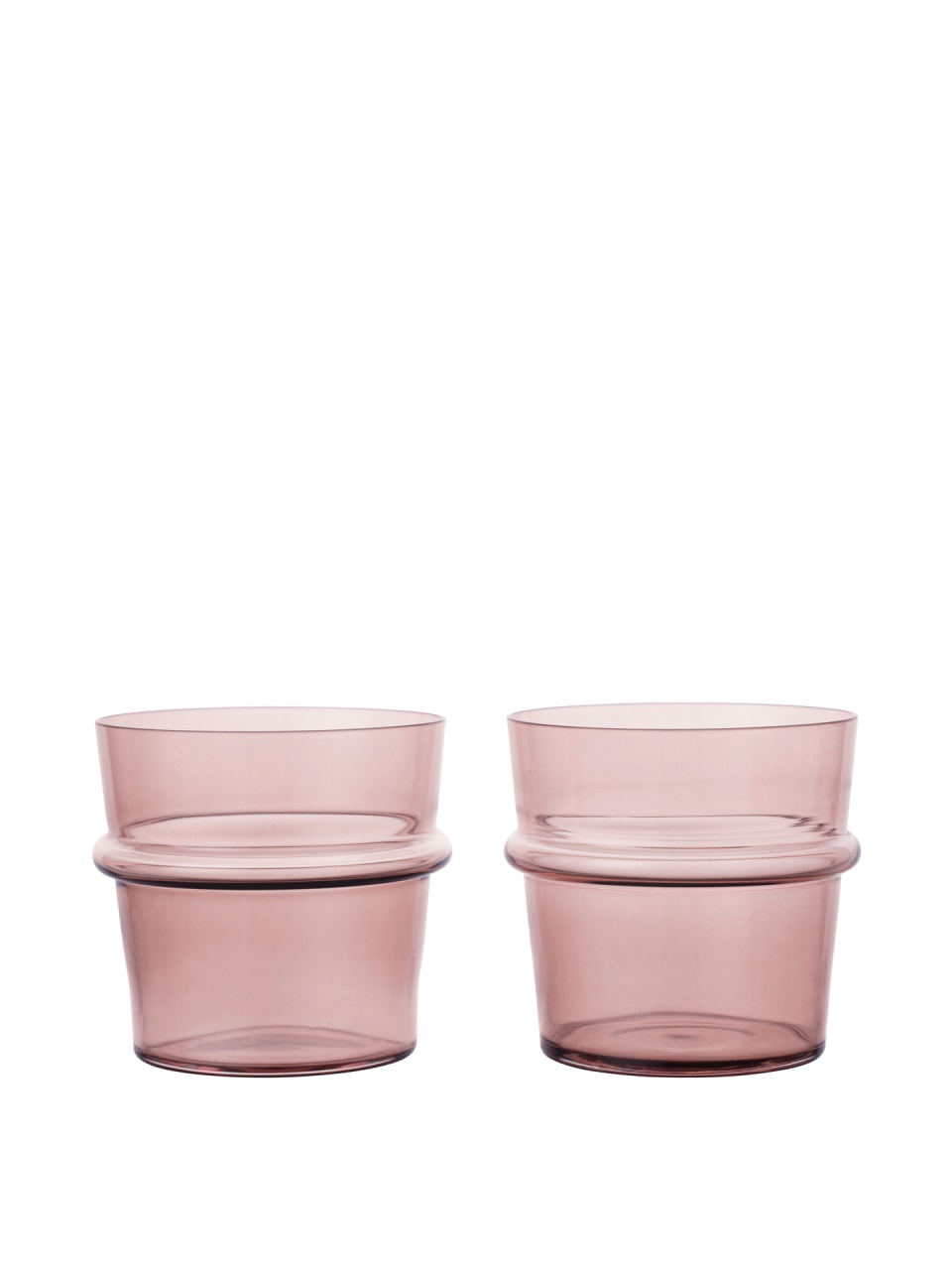 set pahare apa Set 2 pahare mov din sticla 300 ml Boya Ferm Living