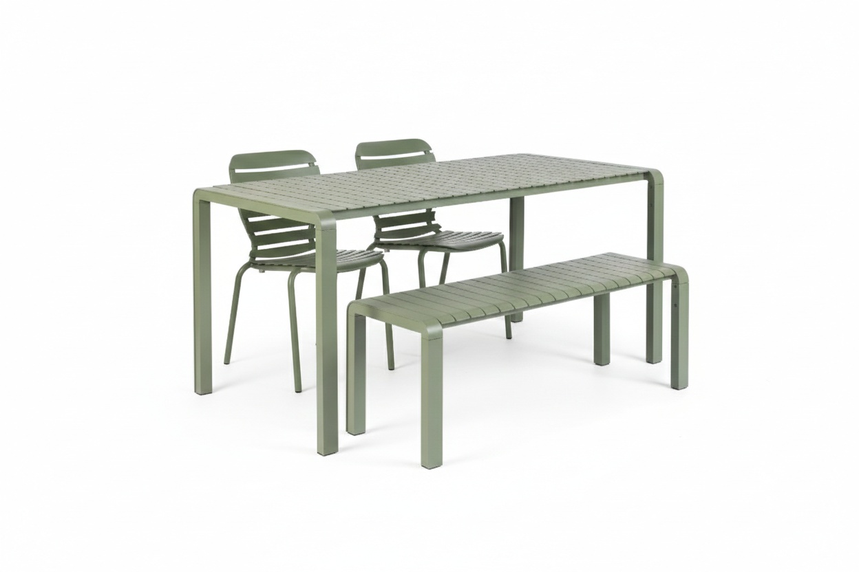 Outdoor Furniture Set exterior 4 piese verzi din metal Vondel Zuiver