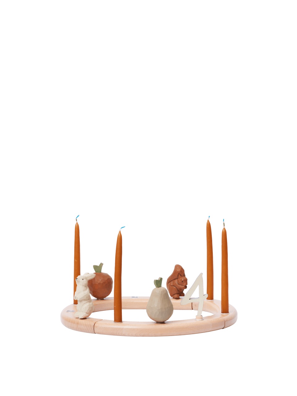 Artwork Suport lumanari multicolor din metal 4 cm Loopi Ferm Living