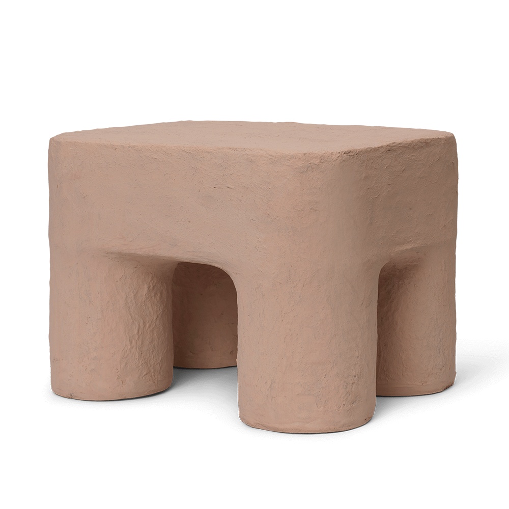 Ottomans Taburet roz din bumbac 28x34 cm Podo Ferm Living