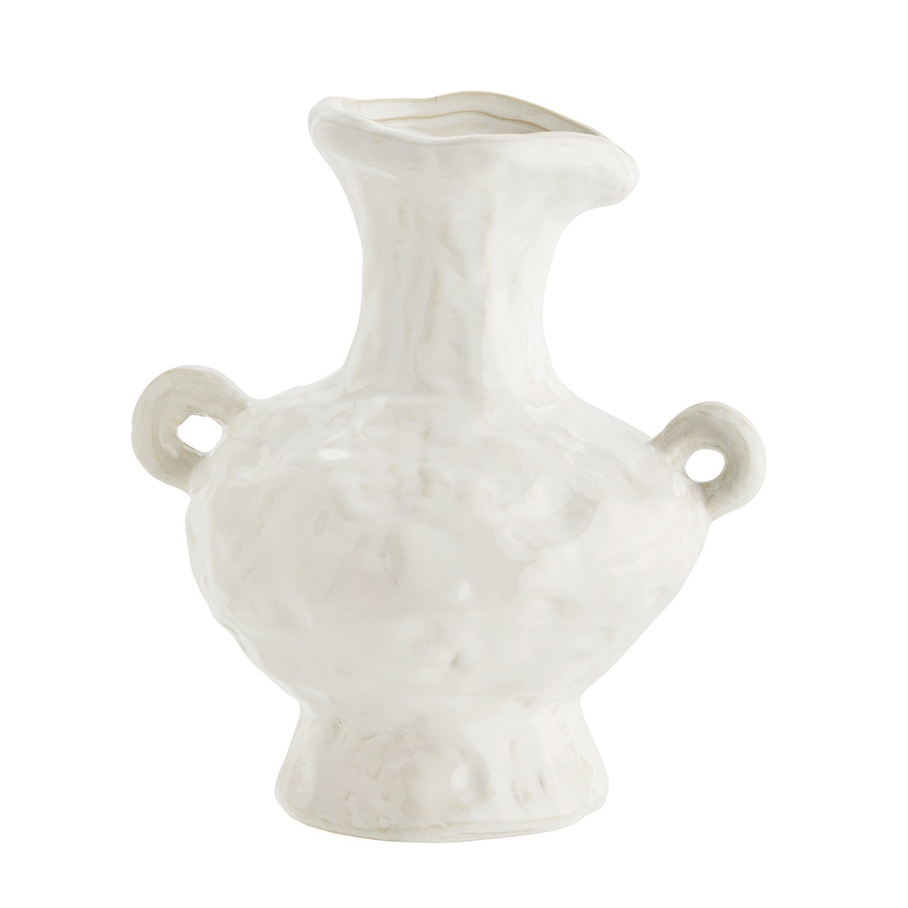 Vases Vaza alb antic din ceramica 27 cm Amber Madam Stoltz
