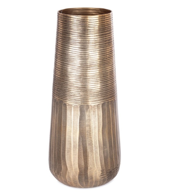 Vases Vaza decorativa aurie din metal 35 cm Reel Bizzotto