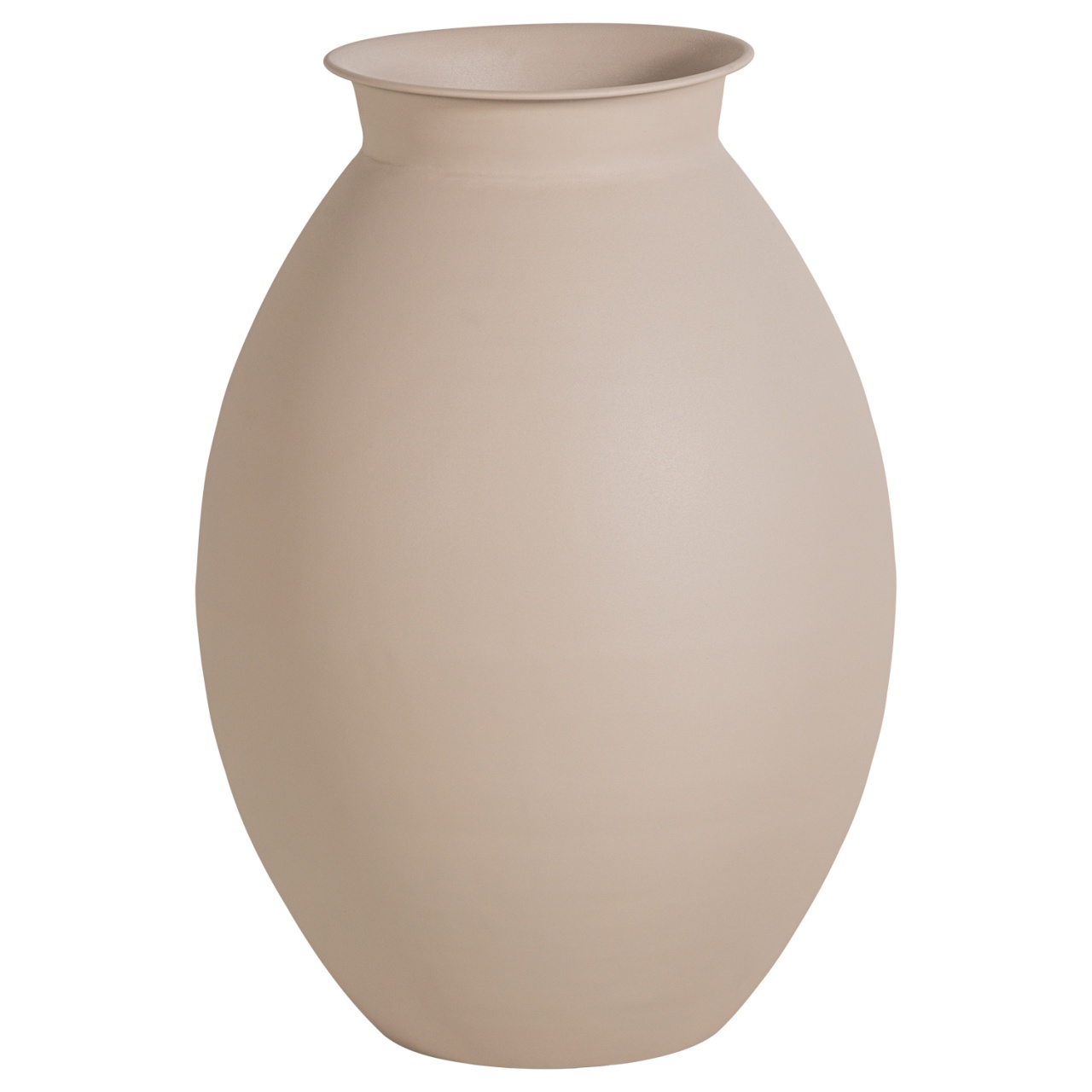 Vases Vaza decorativa bej nisipiu din metal 70 cm Caro Woood
