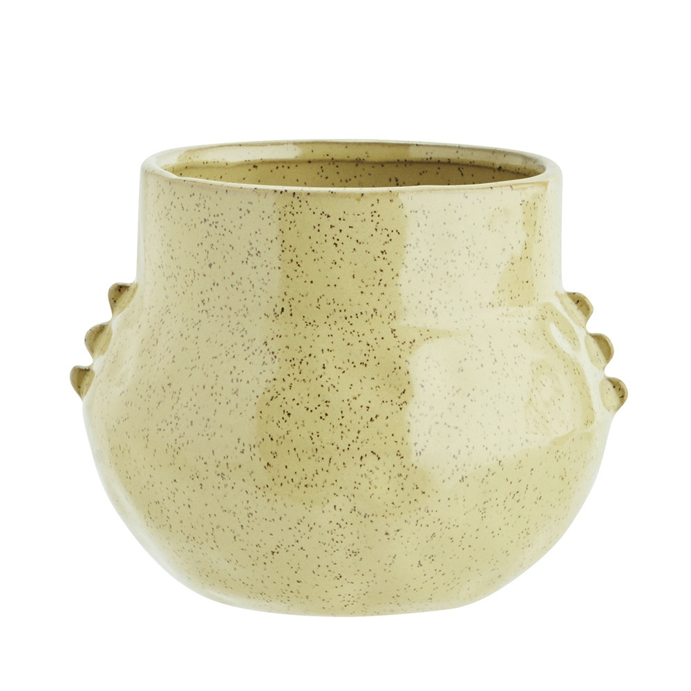 Vases Vaza galbena din ceramica 12 cm Rian Madam Stoltz