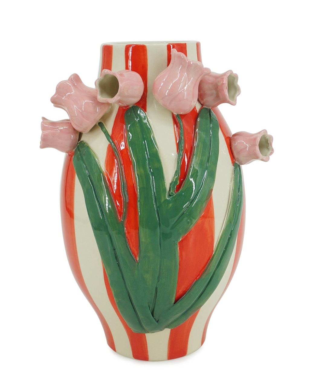 Vases Vaza multicolora din ceramica 30 cm Isalyn Flower Bizzotto