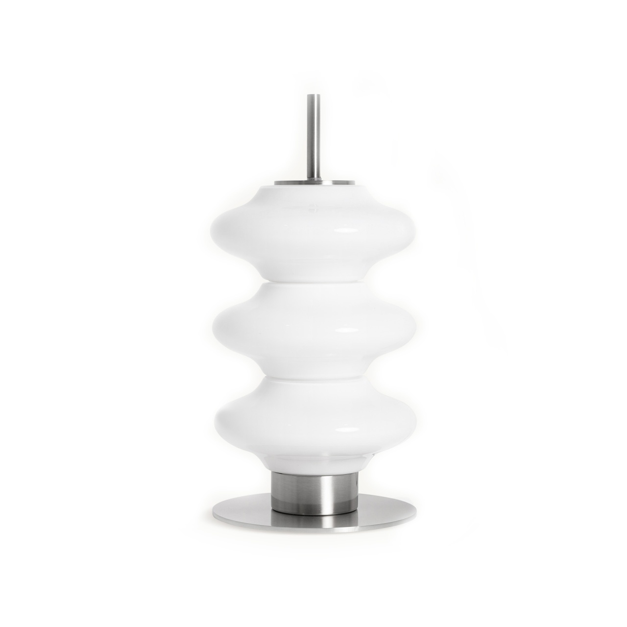 veioza Veioza alba/argintie din sticla 44 cm Tiare Vical Home