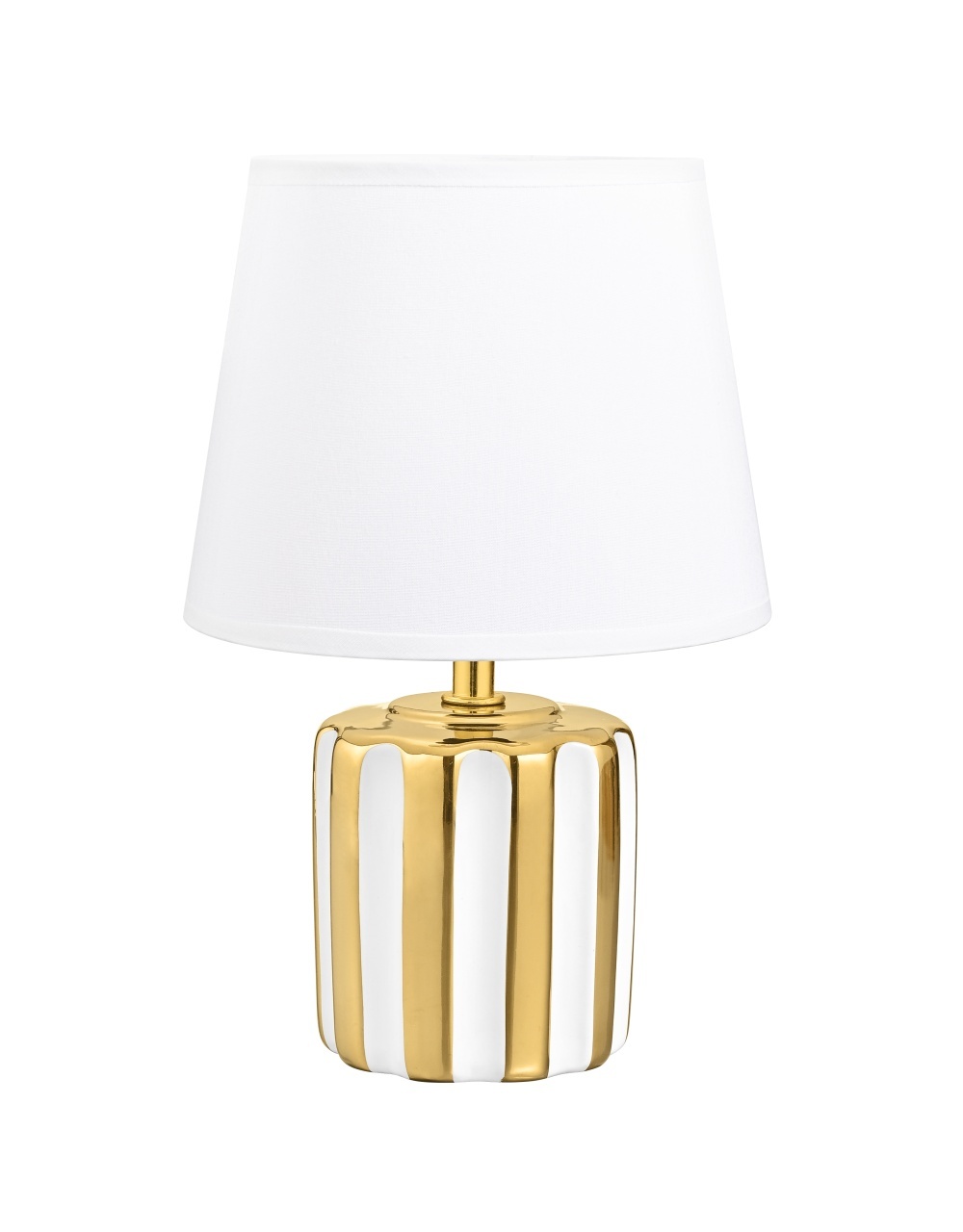 Lamps Veioza alba/aurie din ceramica 29 cm Stolowa Zuma Line