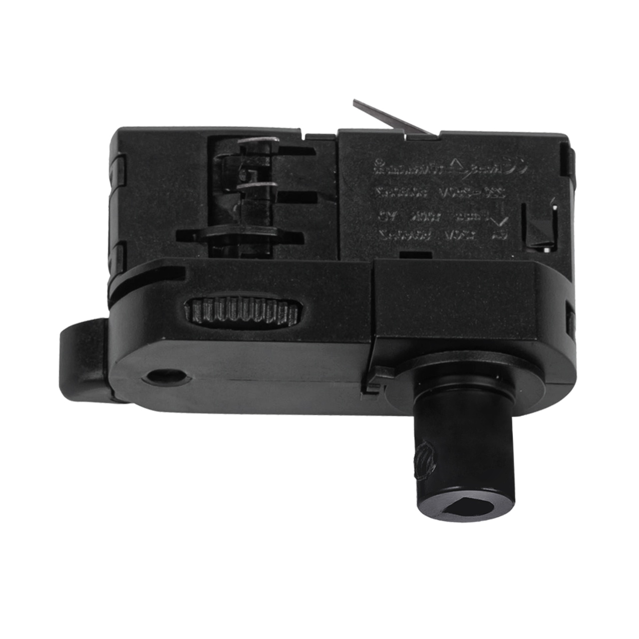 Track Lighting Adaptor negru din plastic Biali Zuma Line