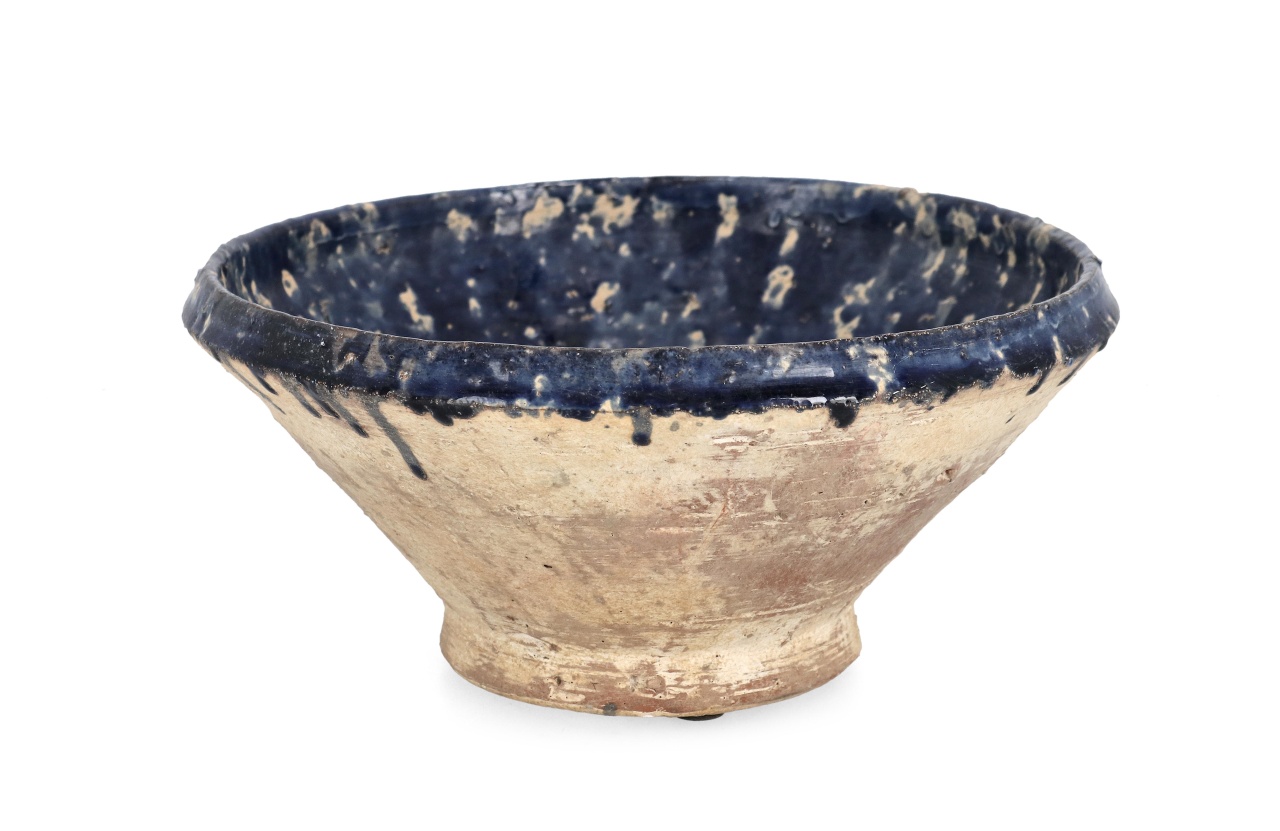 Decorative Bowls Bol decorativ albastru/maro din ceramica 26 cm Rune Bizzotto