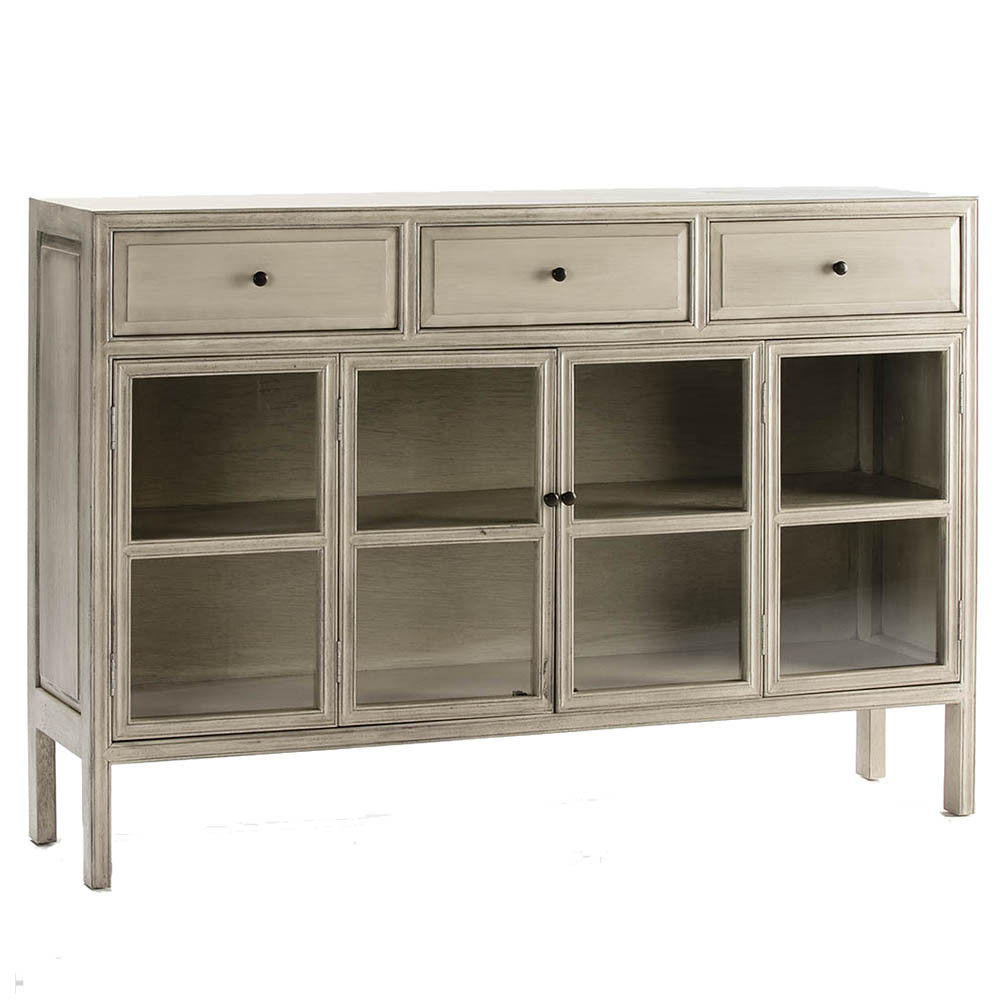 Buffets & Sideboards Bufet inferior crem din lemn 160 cm Novi Thai Natura