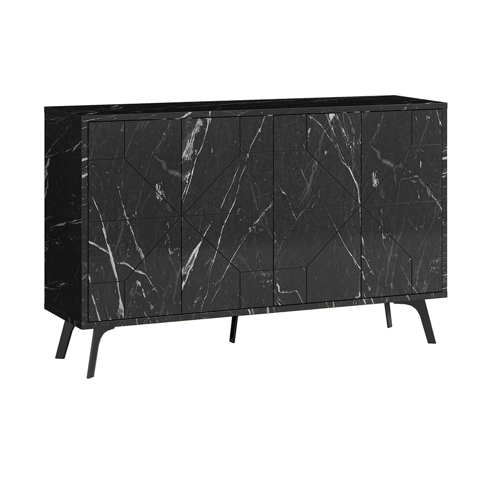 Buffets & Sideboards Bufet inferior negru 123 cm Dune The Home Collection