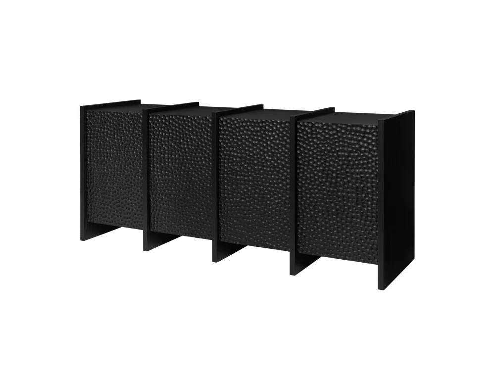 Buffets & Sideboards Bufet inferior negru din lemn 163 cm Scarni Ferm Living