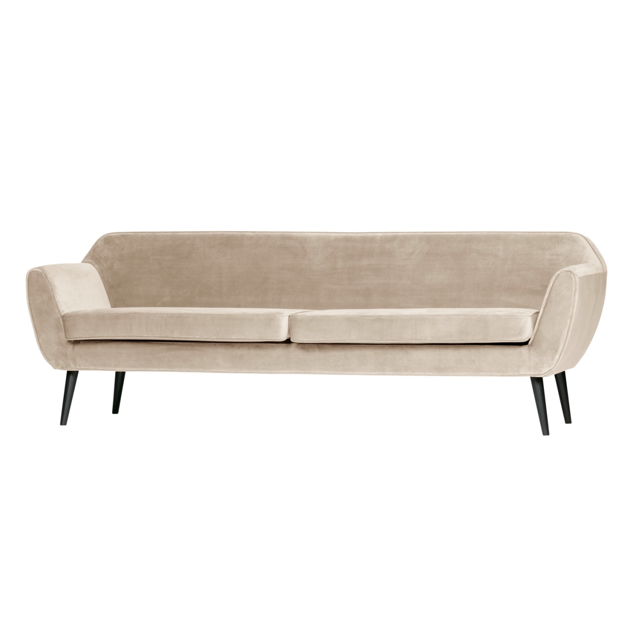 Sofas Canapea alb antic din catifea 230 cm Rocco Woood