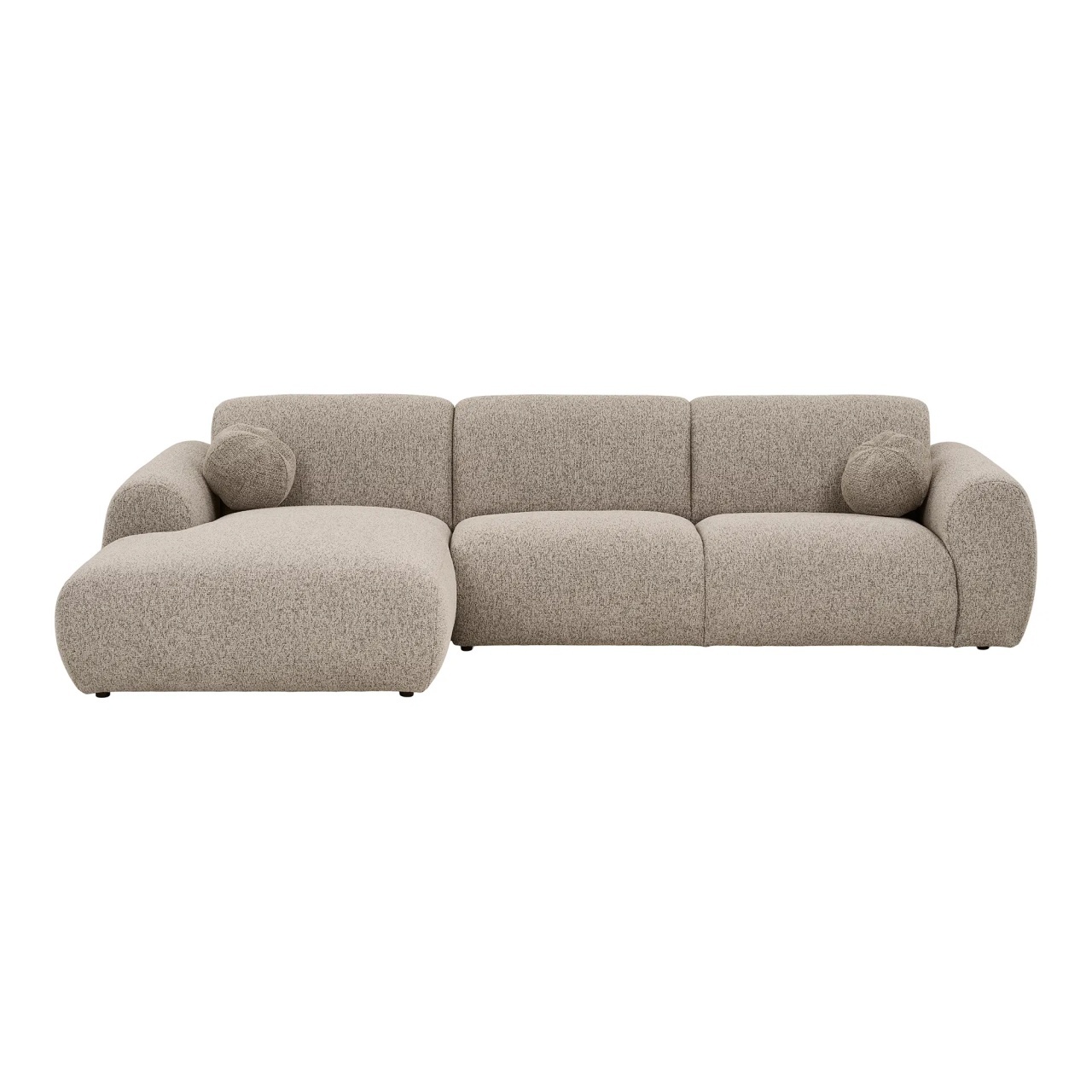 Sofas Canapea cu colt gri din textil 300 cm Clyde Left House Nordic