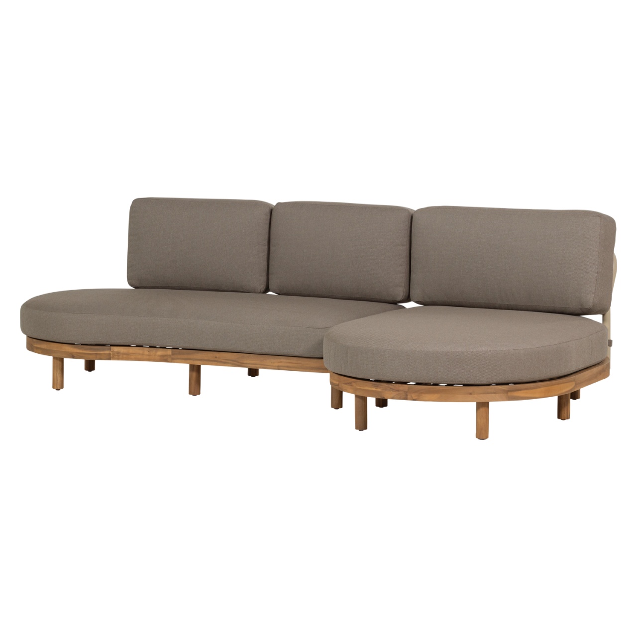 Outdoor Furniture Canapea exterior bej nisipiu din textil pentru 3 persoane Zinto Right Woood