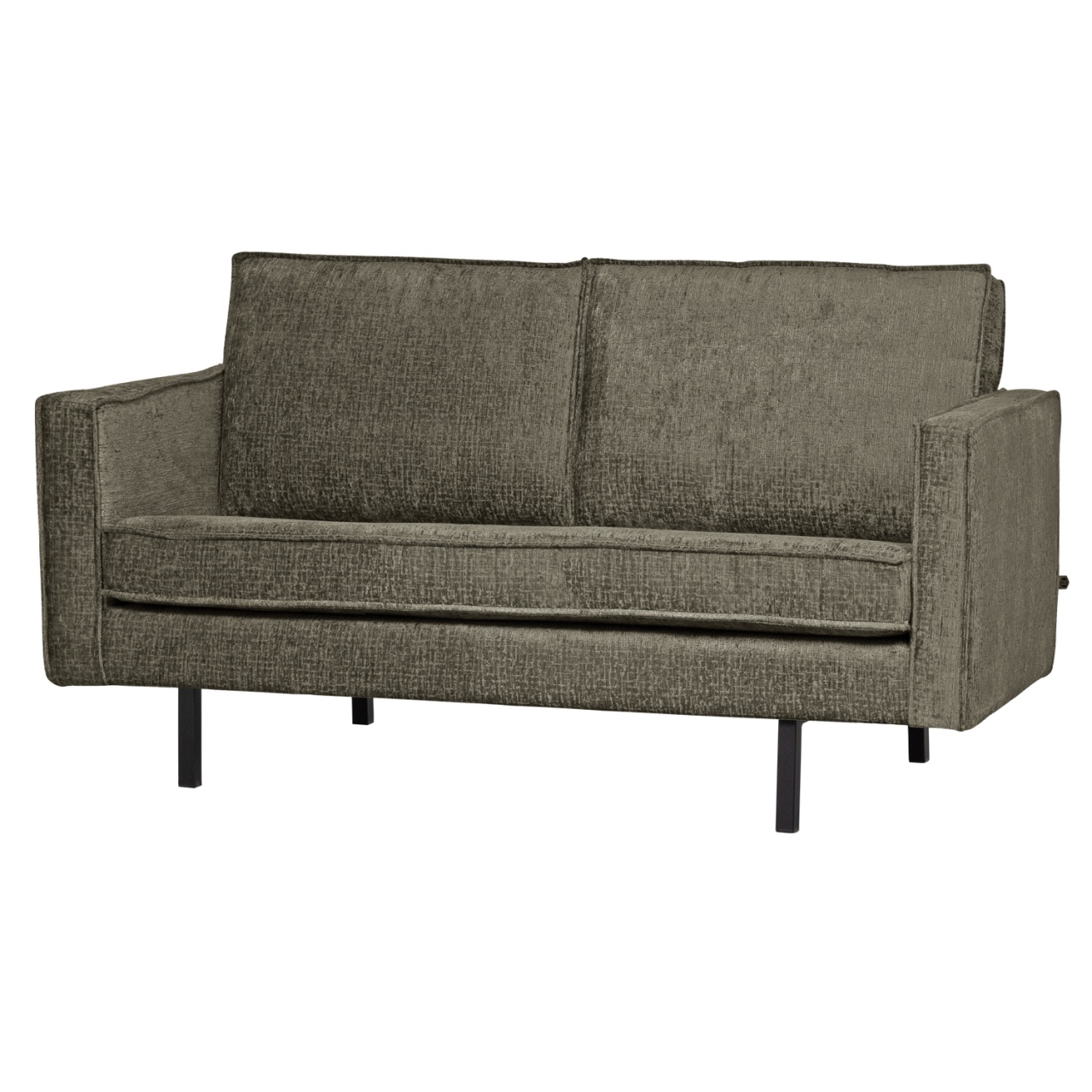 Sofas Canapea gri din catifea pentru 2 persoane Rodeo Woood