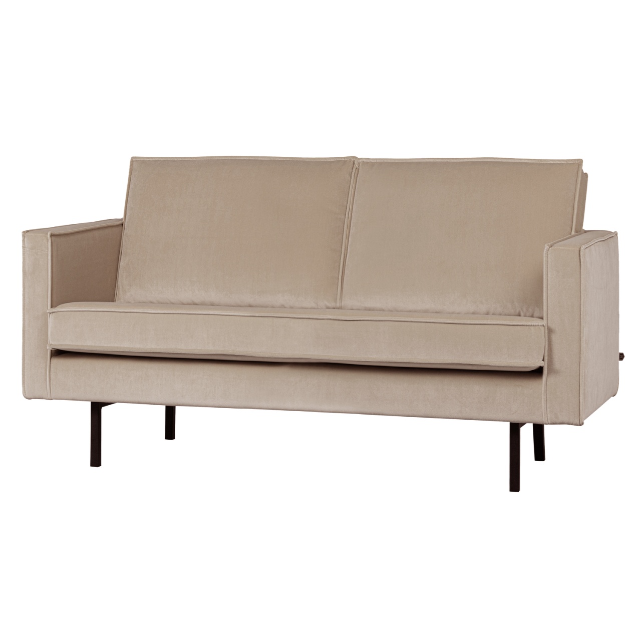 Sofas Canapea kaki din catifea pentru 2 persoane Rodeo Woood