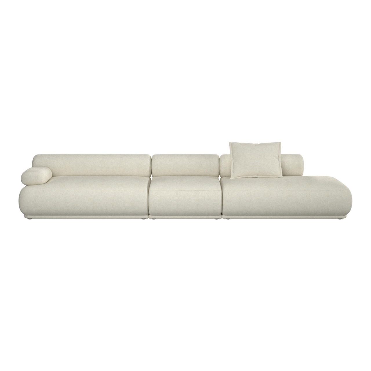 Sofas Canapea modulara bej din textil pentru 4.5 persoane Rembrandt Left Zuiver