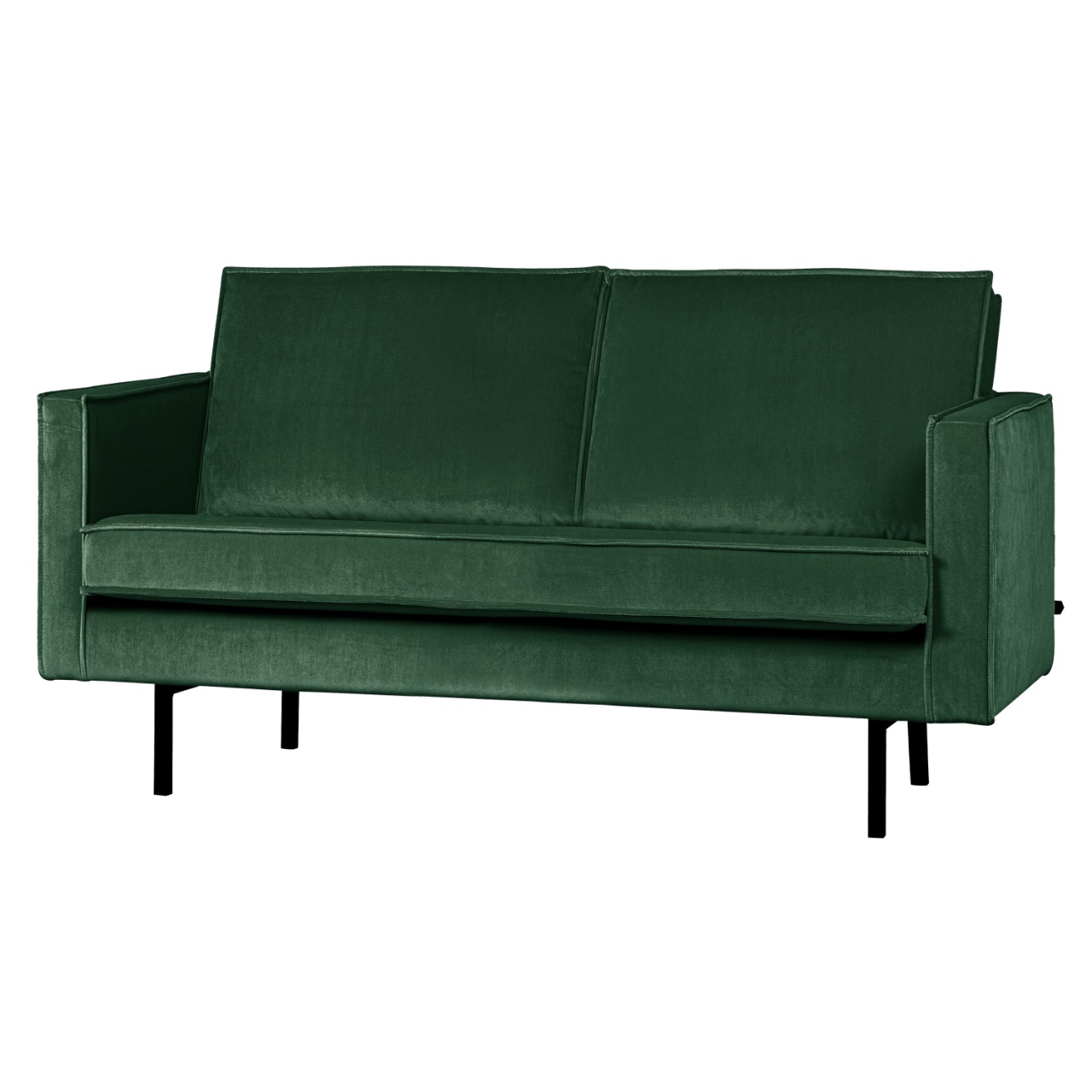 Sofas Canapea verde padure din catifea pentru 2 persoane Rodeo Woood
