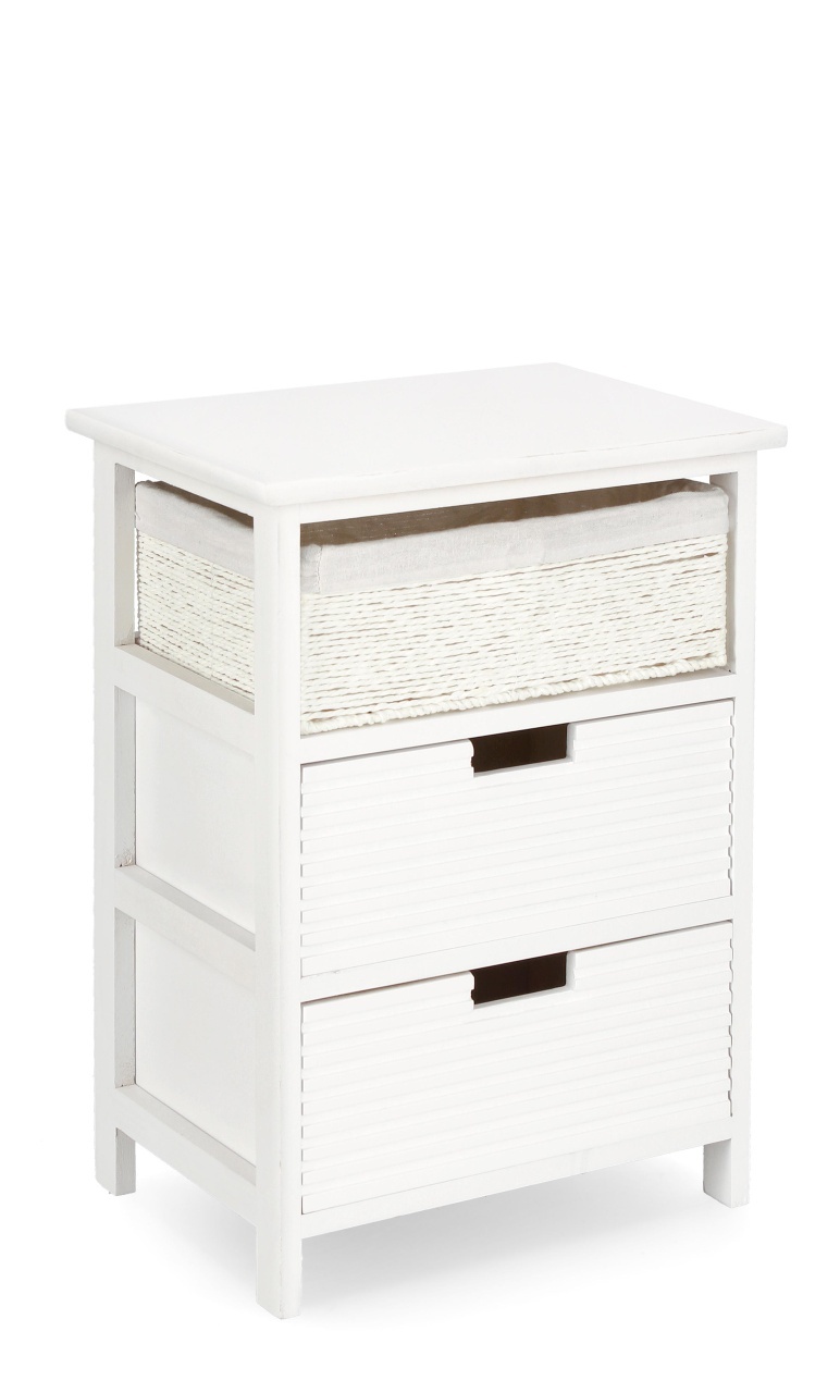 Dressers Comoda alba din lemn 40 cm Leonie Bizzotto
