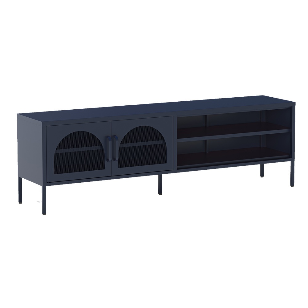 Quiet Object Comoda TV albastra din metal 160 cm Diora Quiet Object