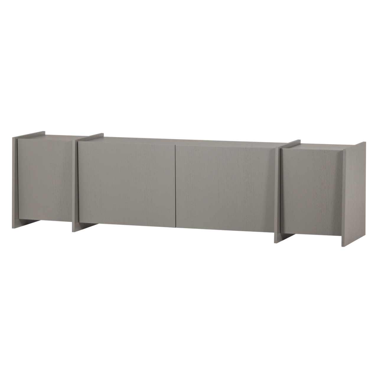 Entertainment Centers & TV Stands Comoda TV gri 200 cm Brock Woood