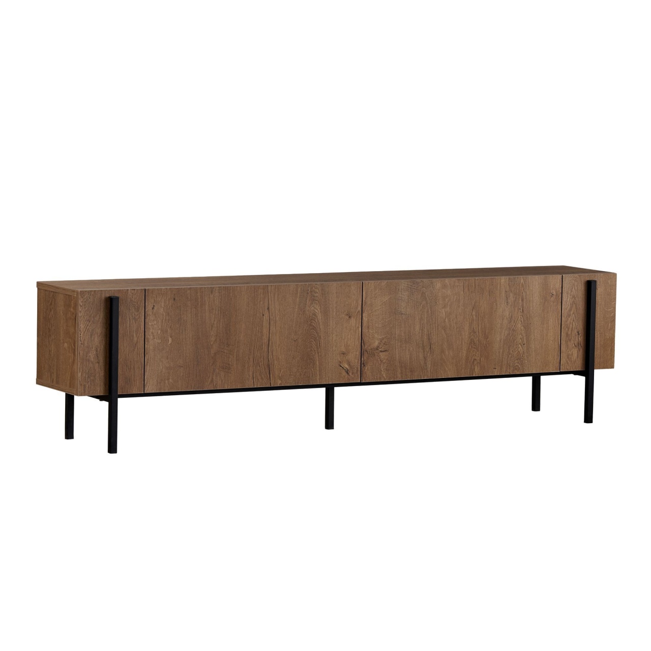 Entertainment Centers & TV Stands Comoda TV maro/neagra 180 cm Nexus Art Nordure