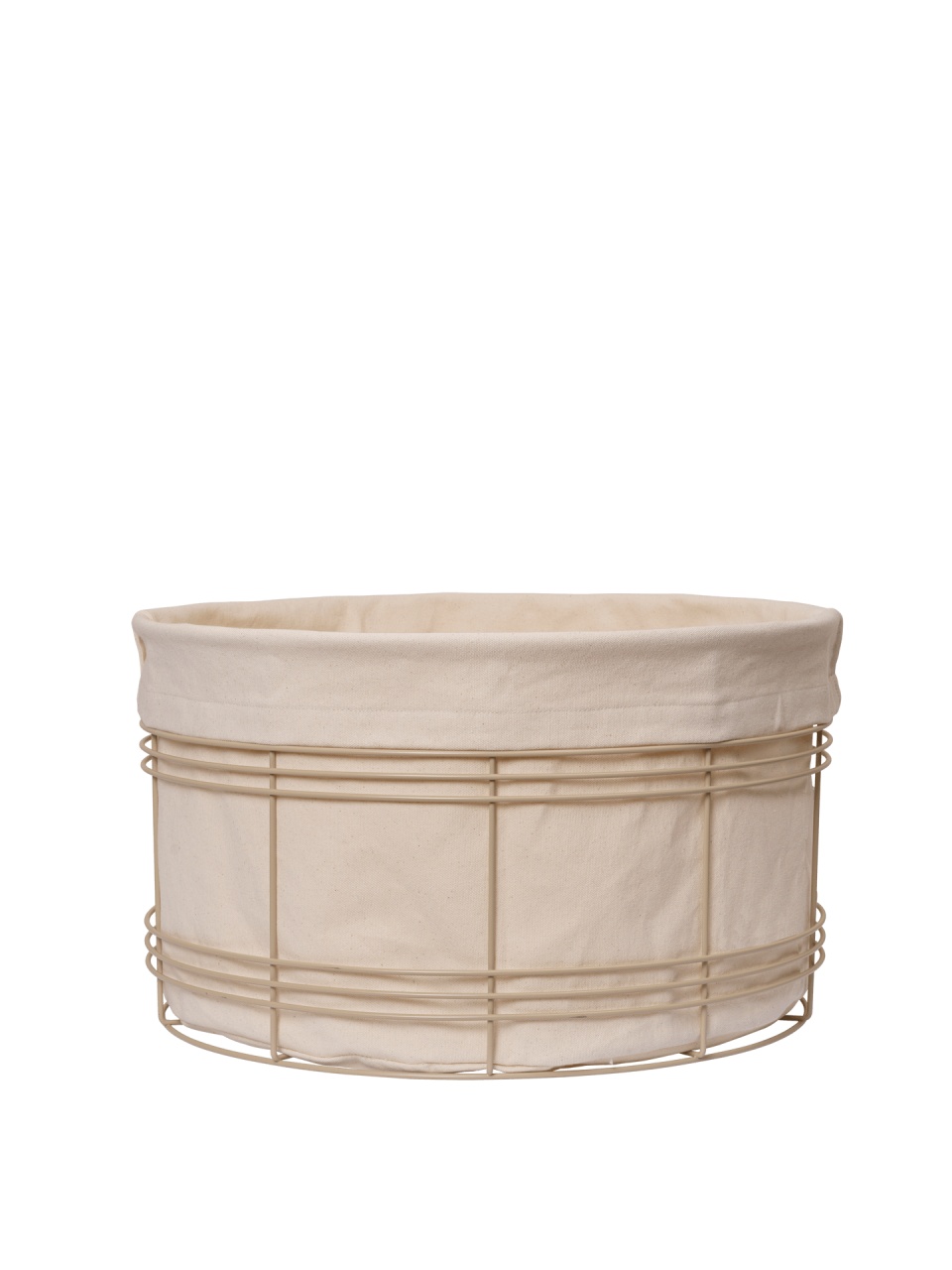 Laundry Baskets Cos de rufe crem din bumbac 30x53 cm Fio Ferm Living