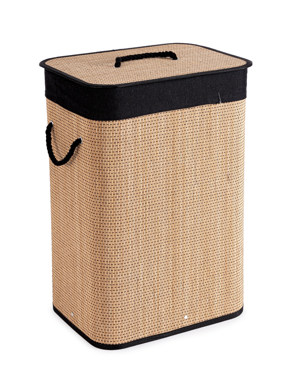 Bizzotto Cos de rufe maro/negru din bambus Sintia Rectangle Bizzotto