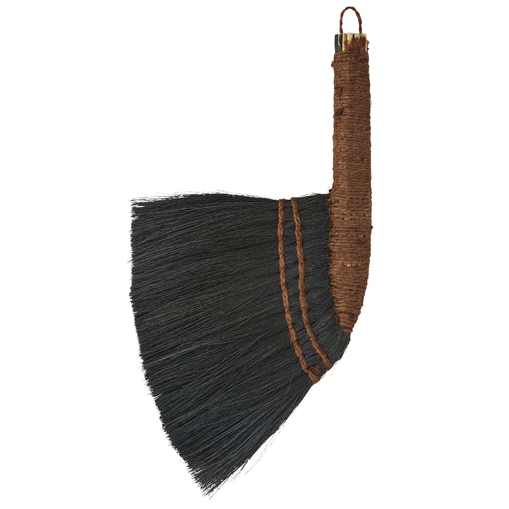 Artwork Decoratiune de perete gri inchis/maro din fibre naturale Brush Madam Stoltz