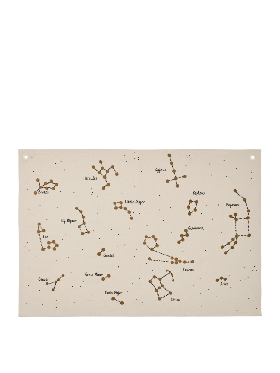 Posters, Prints, & Visual Artwork Decoratiune pentru perete crem din bumbac 70x100 cm Constellation Ferm Living