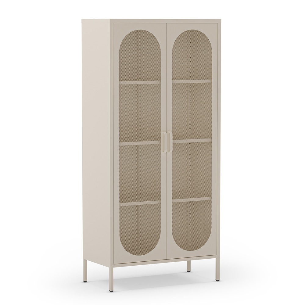 Quiet Object Dulap crem din metal 170 cm Diora Quiet Object