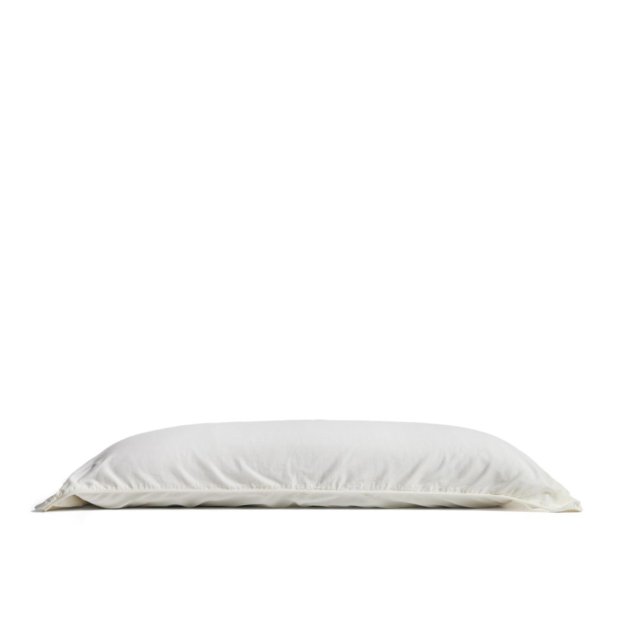 Duvet Covers Fata de perna alba din fibre naturale 45x110 cm Sirale Kave Home