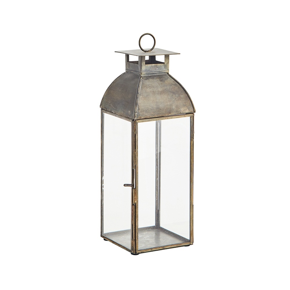 Candle Holders Felinar maro alama antichizat din metal 25 cm Sunny Madam Stoltz