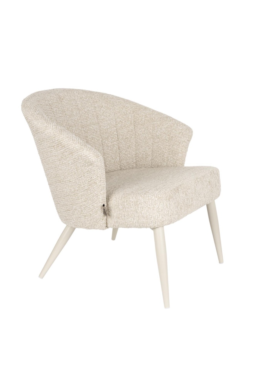 Chairs Fotoliu bej din textil Georgia Dutchbone