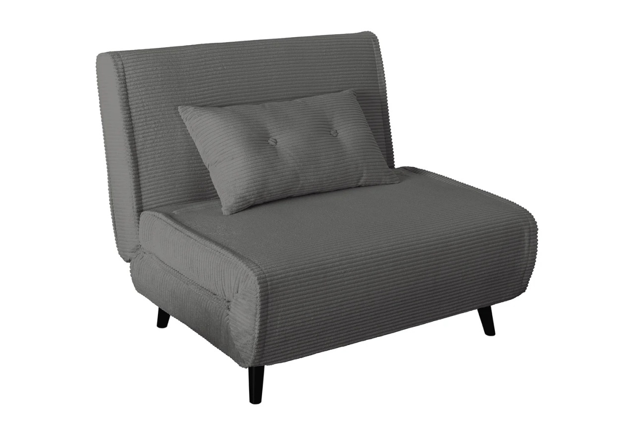 fotoliu extensibil Fotoliu extensibil gri din textil Smart The Home Collection