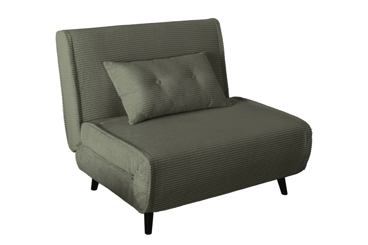 fotoliu extensibil Fotoliu extensibil verde din textil Smart The Home Collection