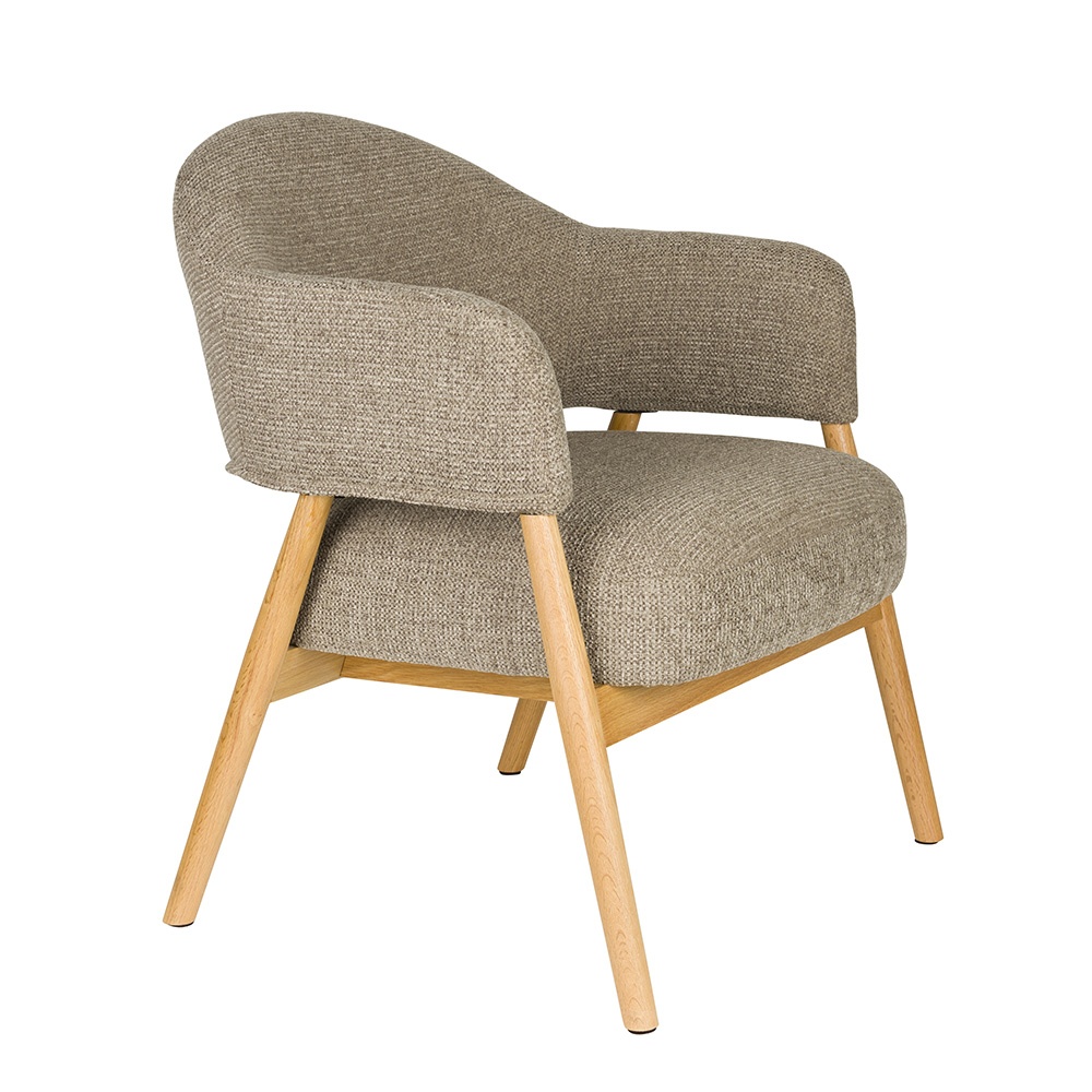 Quiet Object Fotoliu maro din textil Indy Quiet Object