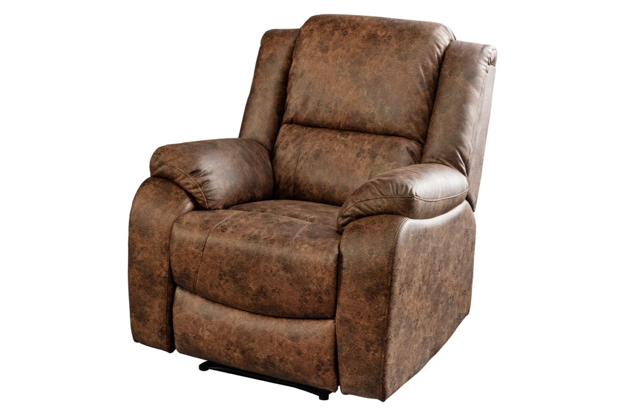 once upon a time in hollywood distribuție Fotoliu recliner maro antic din piele ecologica Hollywood The Home Collection