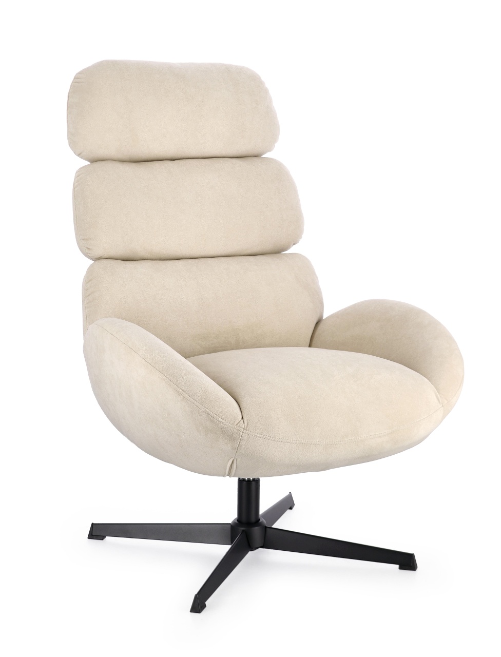 Chairs Fotoliu rotativ bej perla din textil Violante Bizzotto