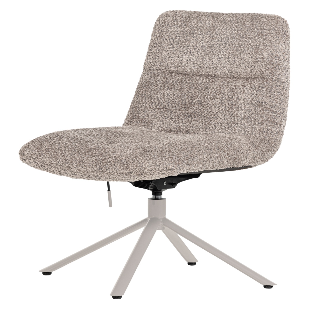 Chairs Fotoliu rotativ gri din textil Soren Woood