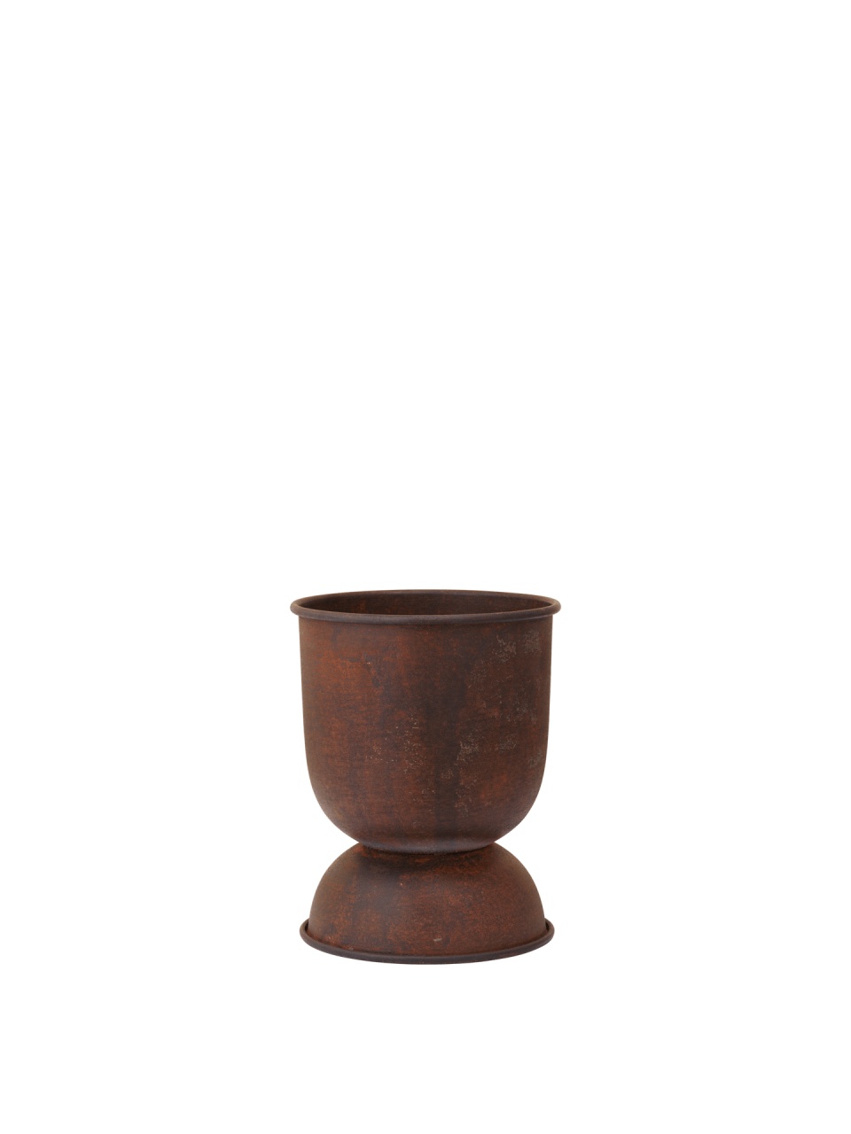 Pots & Planters Ghiveci maro din metal 21 cm Hourglass Ferm Living