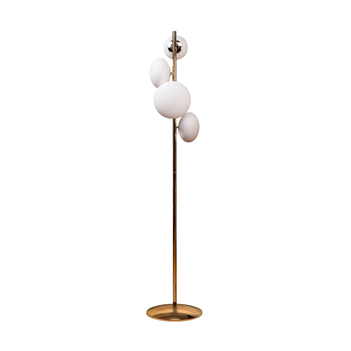 Lamps Lampadar auriu/alb din metal cu 4 becuri 140 cm Omi Zuma Line