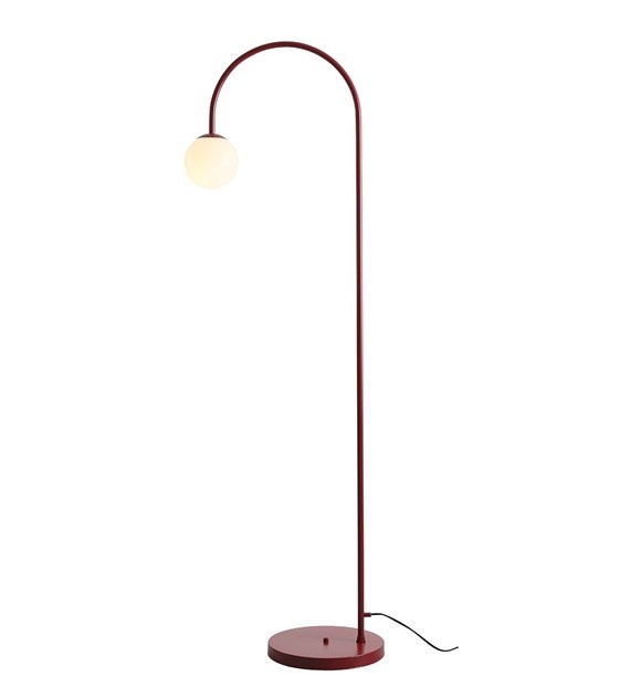 lampadar Lampadar rosu din metal 157 cm Una Aldex